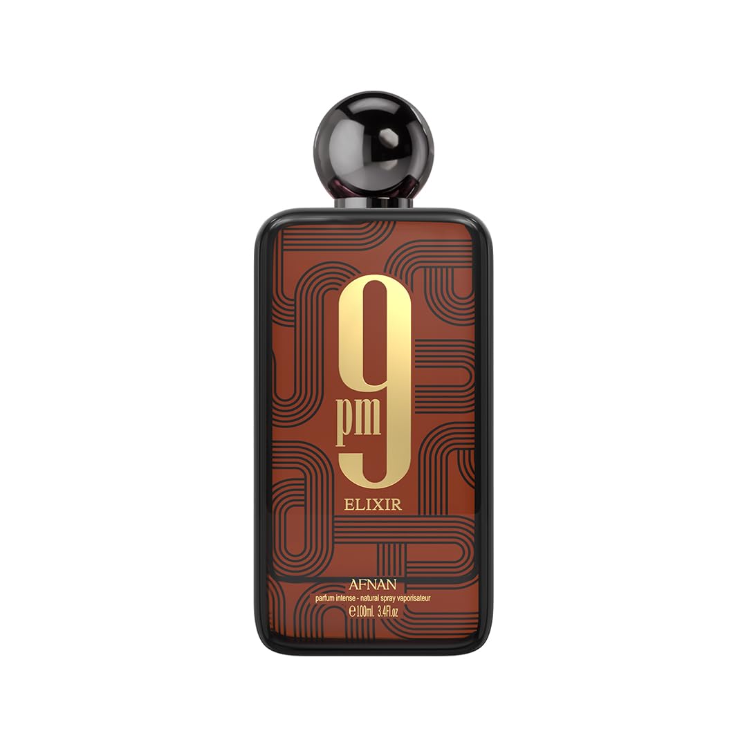 Afnan 9PM Elixir Extrait Eau de Parfum 100 ml – Warm Spicy Unisex Fragrance