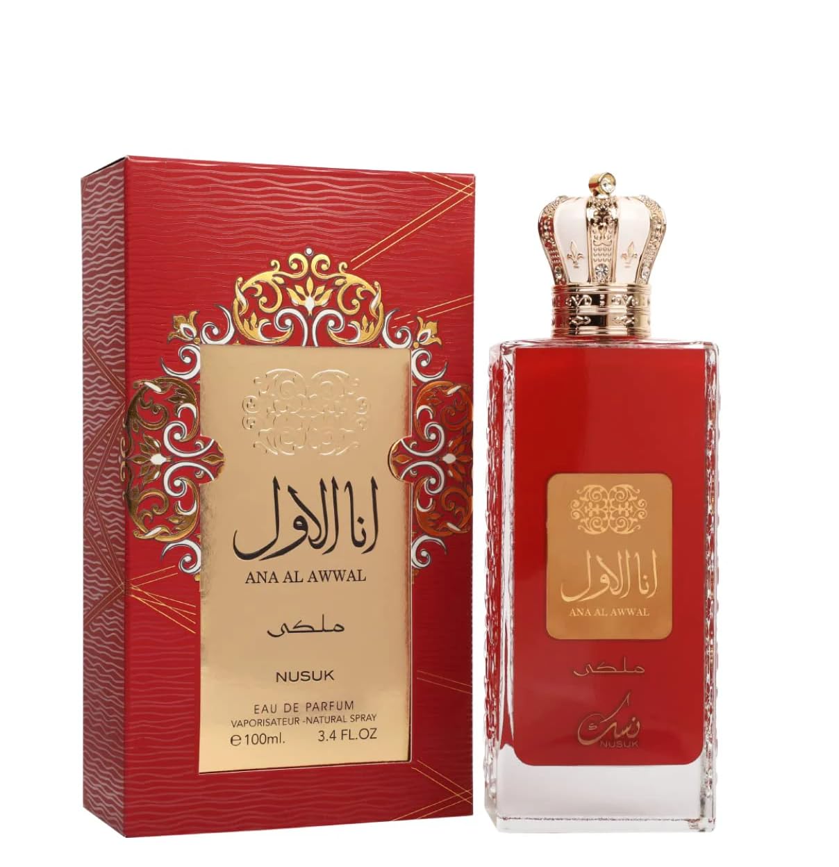 Nusuk Ana Al Awwal Red Eau de Parfum 100 ml – Elegant Arabic Floral‑Fruity Scent